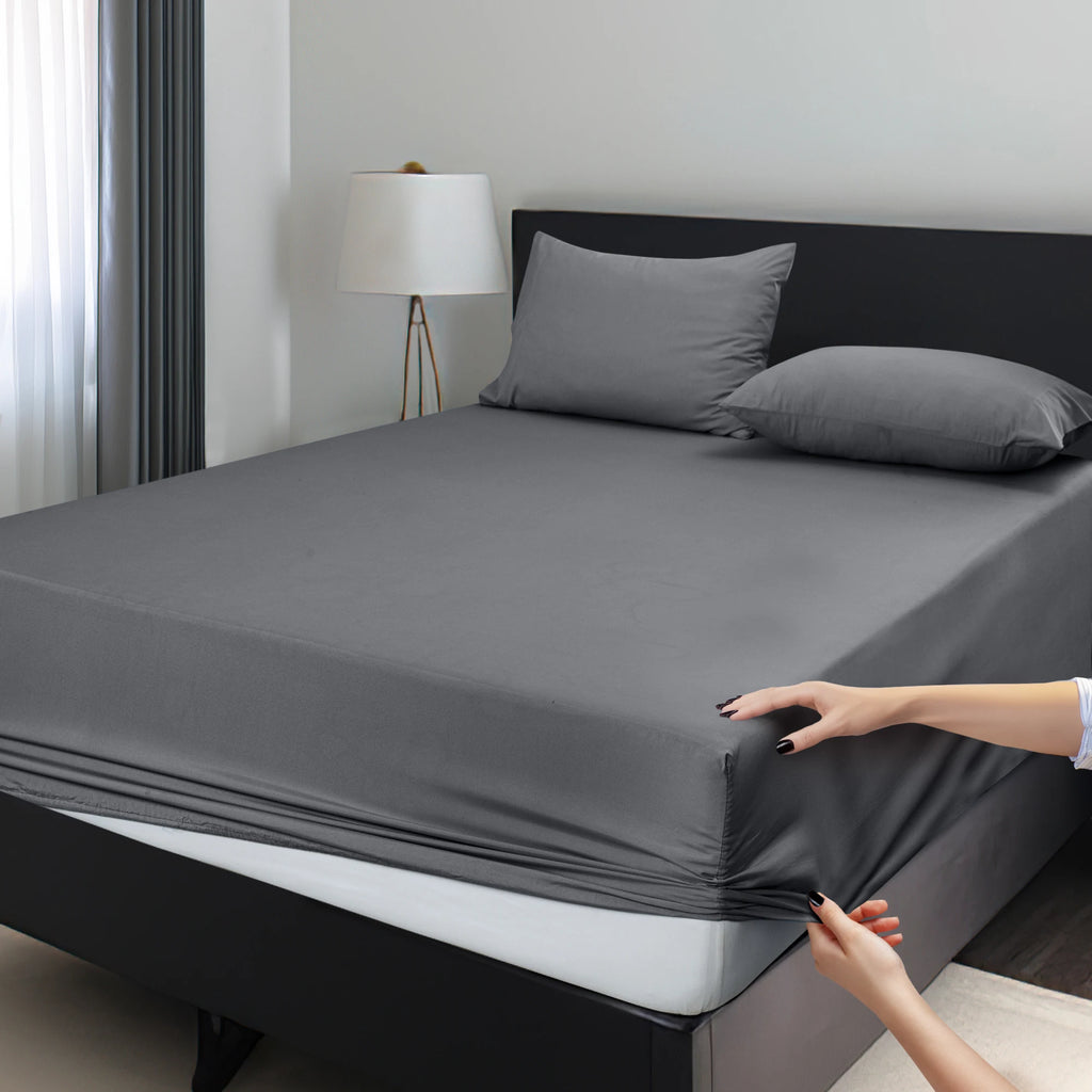 Easy to Fit 360 Elastic Microfiber Sheets - 16 Inches Deep Pocket - Wrinkles Fade Resistant