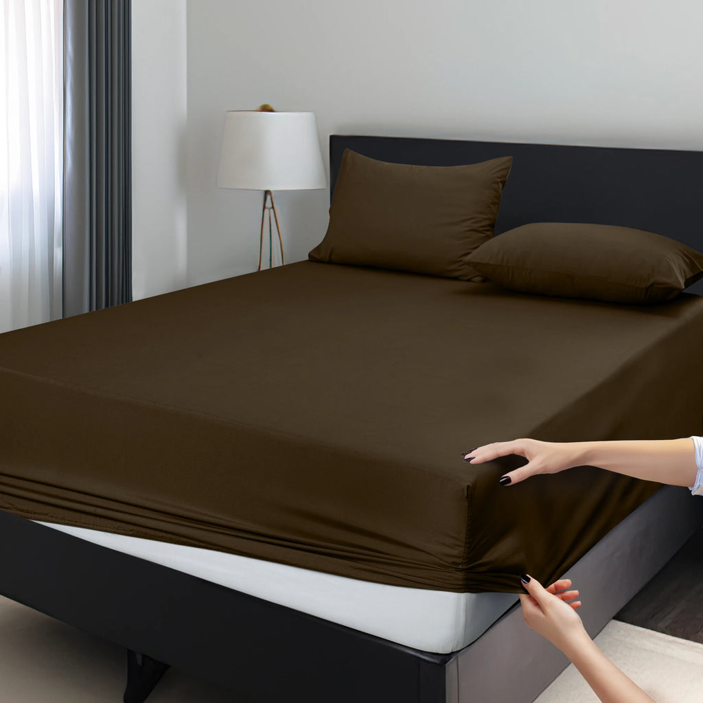 Easy to Fit 360 Elastic Microfiber Sheets - 16 Inches Deep Pocket - Wrinkles Fade Resistant