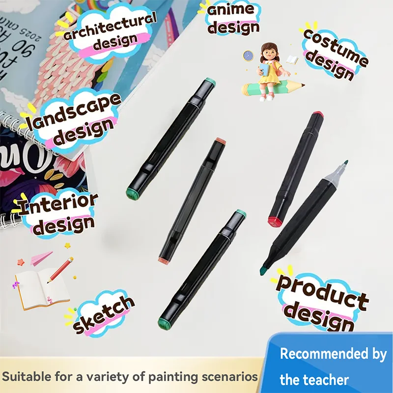 168 Color Double-Ended Alcohol Marker Pen, Permanent Color Development, Suitable  for Painting, Sketching,