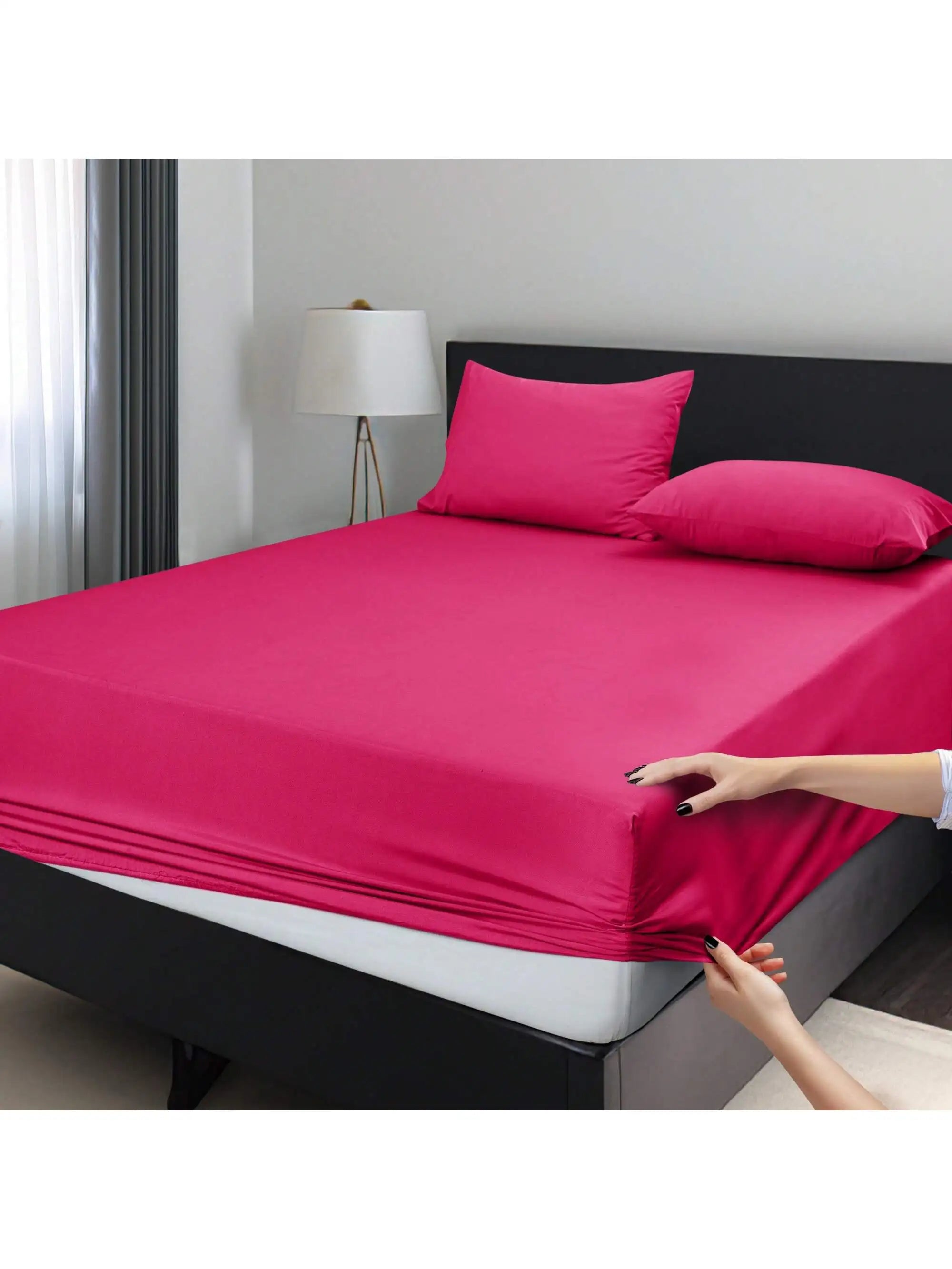 Easy to Fit 360 Elastic Microfiber Sheets - 16 Inches Deep Pocket - Wrinkles Fade Resistant