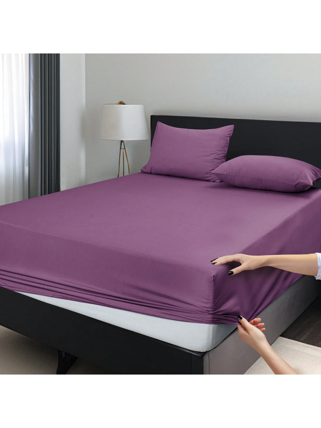 Easy to Fit 360 Elastic Microfiber Sheets - 16 Inches Deep Pocket - Wrinkles Fade Resistant