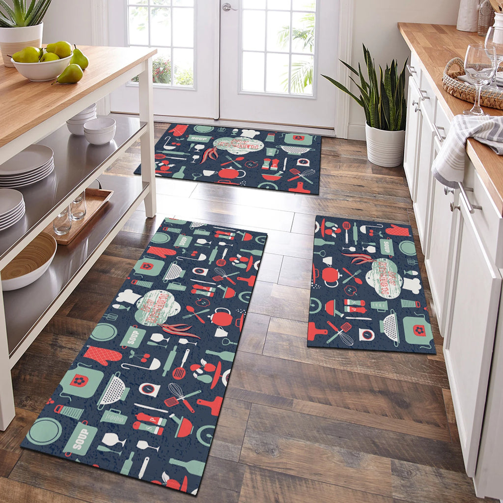 Kitchen oil and water-absorbing floor mat, bedroom living room soft carpet, porch doormat, bathroom  floor mat