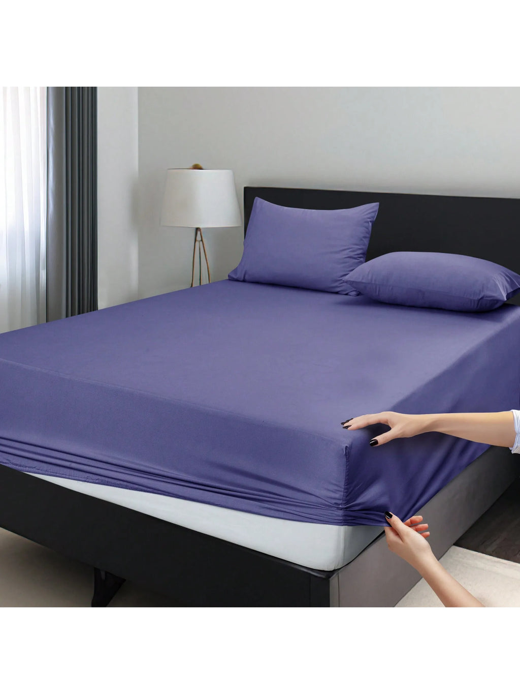 Easy to Fit 360 Elastic Microfiber Sheets - 16 Inches Deep Pocket - Wrinkles Fade Resistant