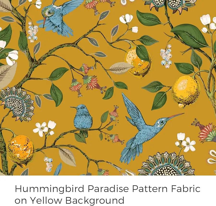 Mustard Yellow  Curtains & Drapes  Long, Grommet Luxury Whimsical Floral Lemon