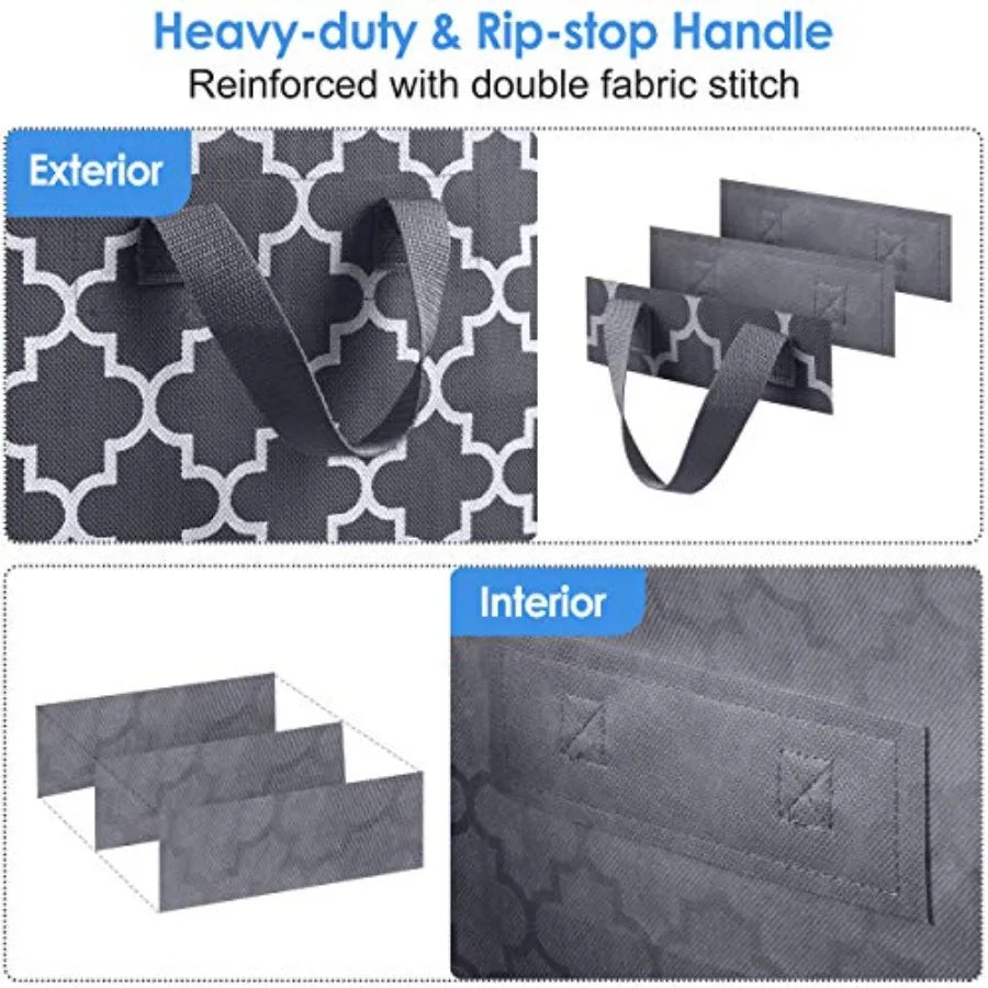 Storage Bags, Large Blanket Clothes Organization and Storage Containers for Bedding, Comforters, Foldable Organizer