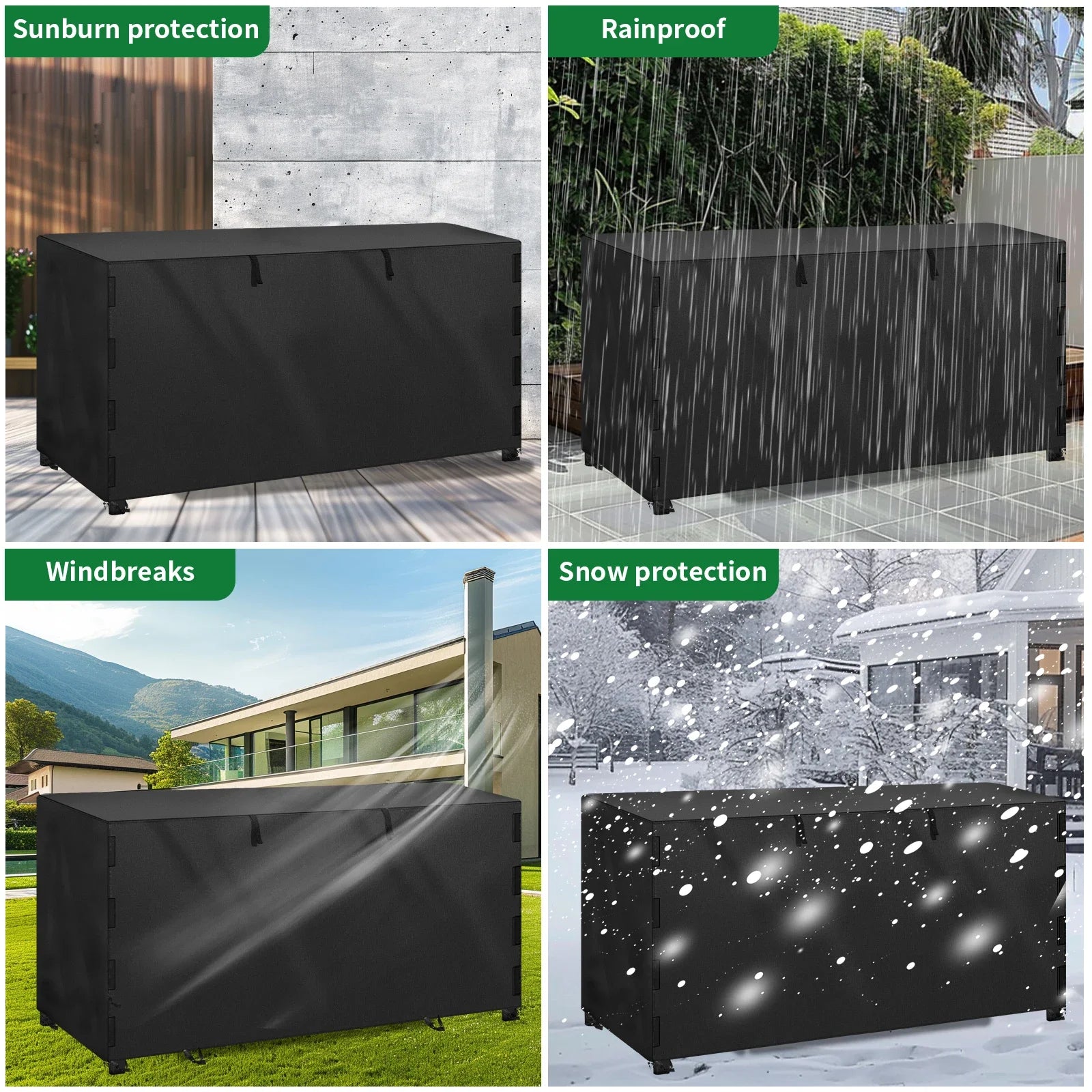 Outdoor Firewood Rack Cover  Waterproof Wood Log Storage