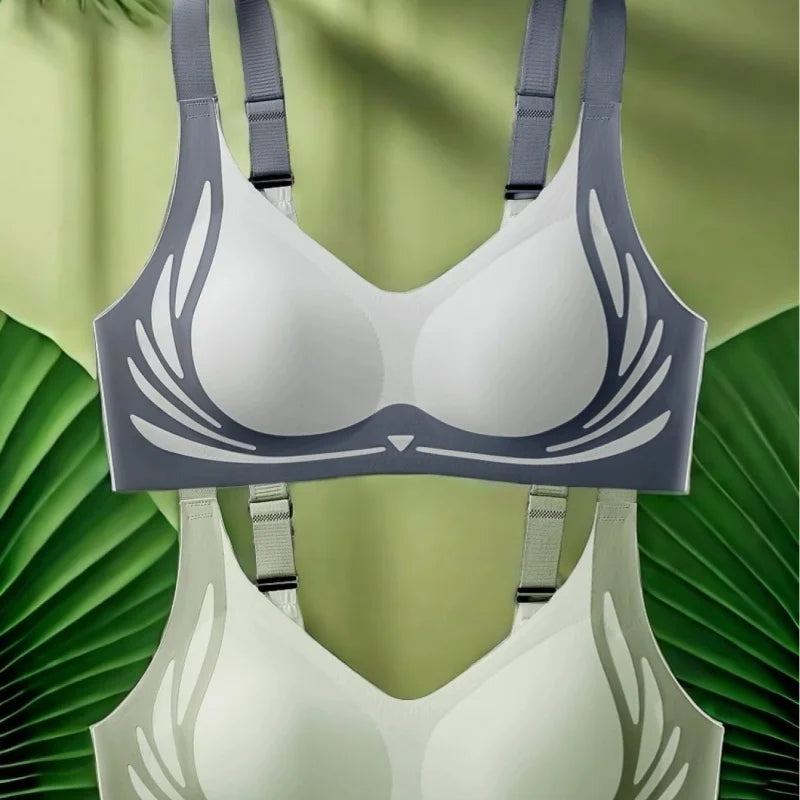 4-piece set: Elegance, ,adjustable, push-up ,seamless wireless ,comfortable, bra