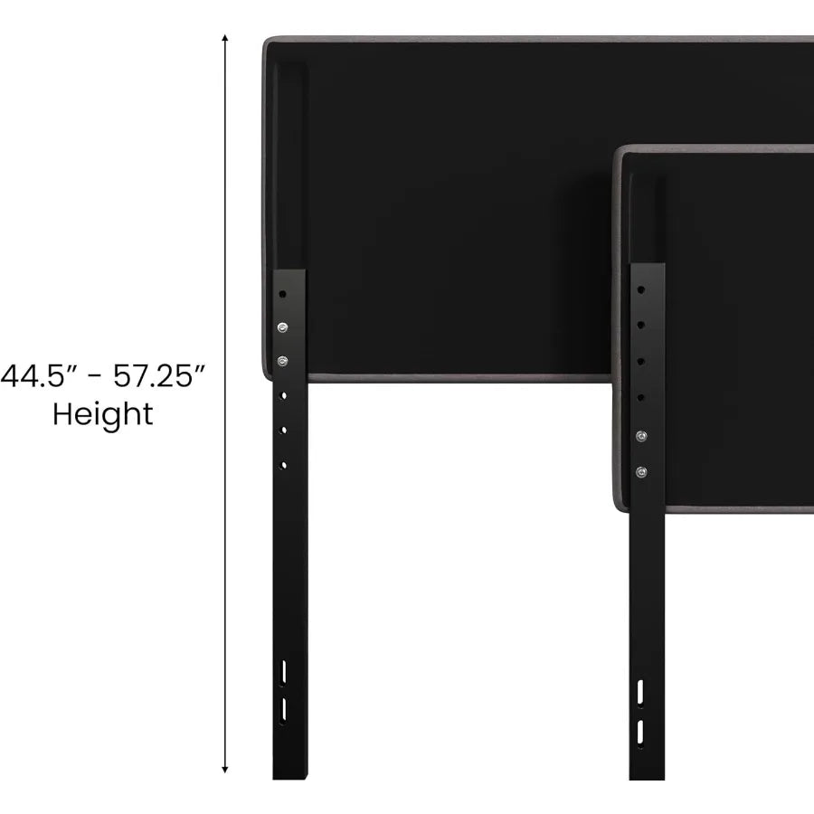 Full Headboard  for Modern Bedroom  Adjustable Height Feature Enhances Comfort