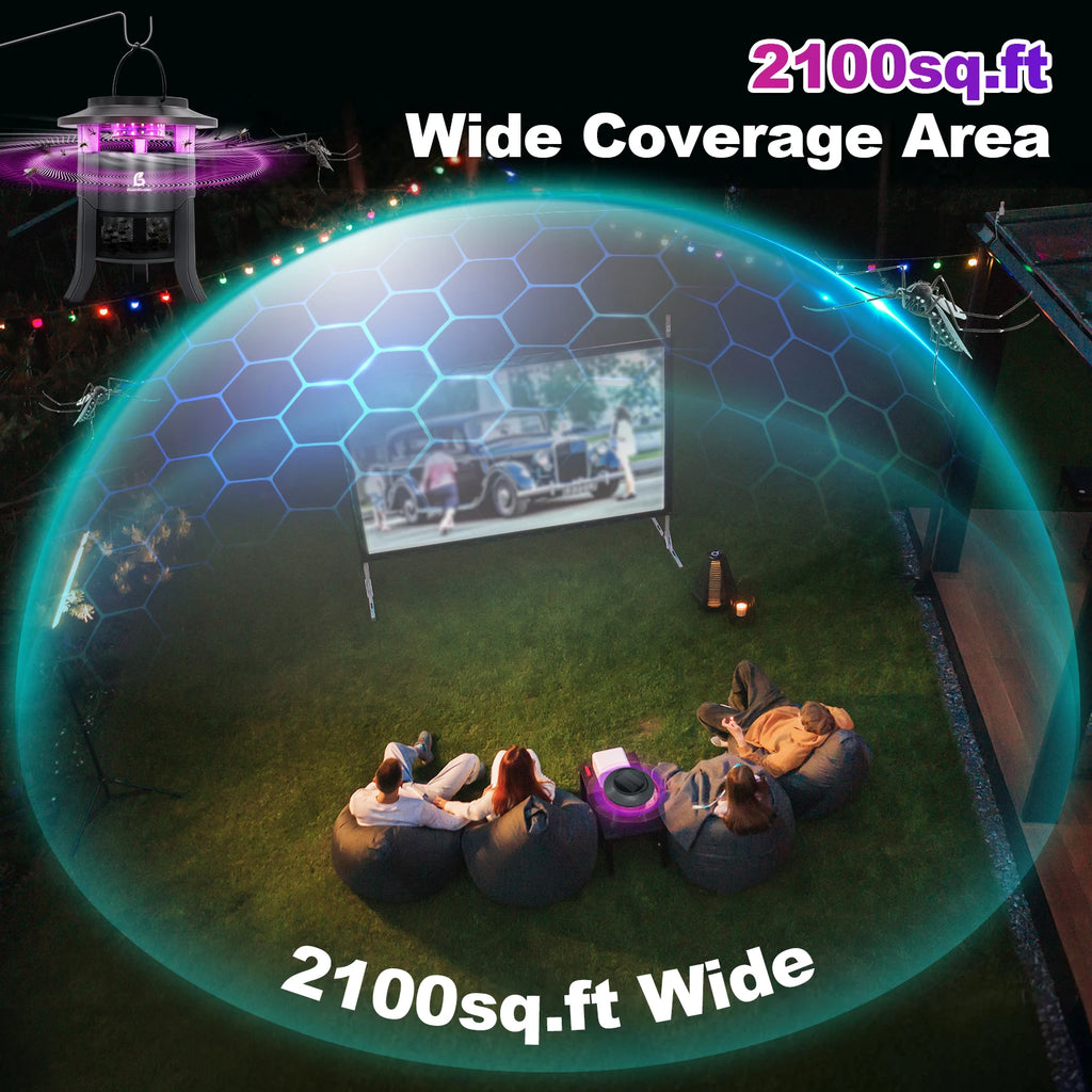 Outdoor, Electric Fly Zapper, Mosquito Killer, Insects Zapper Indoor Outdoor