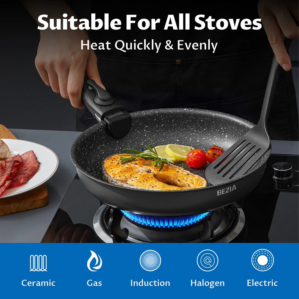 Induction Cookware , Nonstick Pots and Pans Set  Stackable