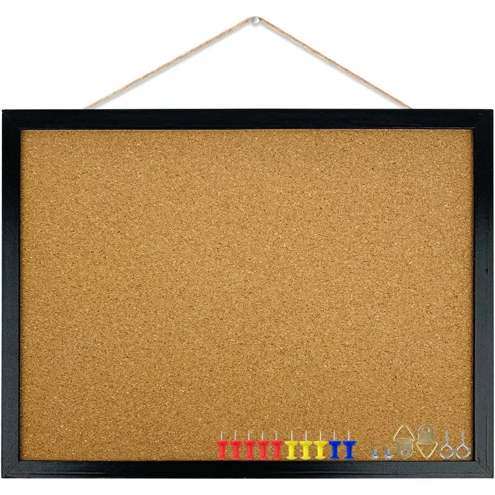 Bulletin Board, with Oak Wood Finish Frame, for Wall Office Home and School