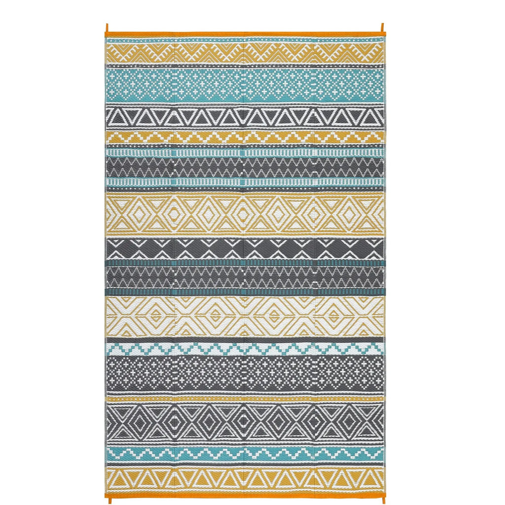 Waterproof Outdoor Rug, Reversible Plastic Straw Patio Camping Rug, for RV, Deck
