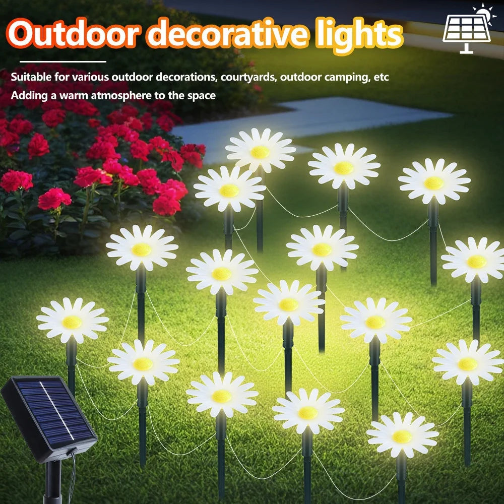 Solar Outdoor Garden Lawn Pilot Light Waterproof Courtyard Flower Path Light String for , Christmas Lights, Christmas Ornaments, Home Decorations