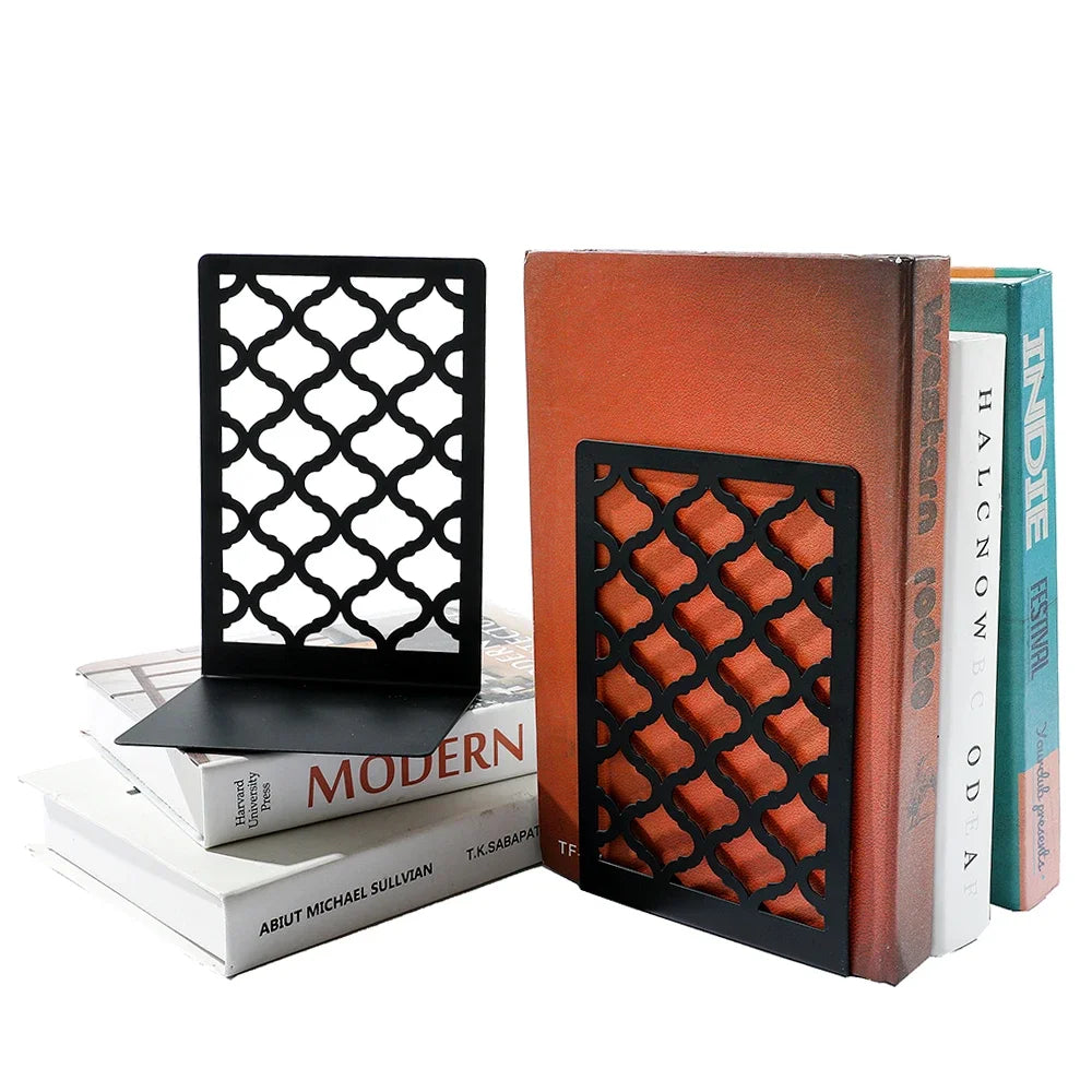 L-Shaped Bookends, Home Office  Decorative Gift for Bookworms