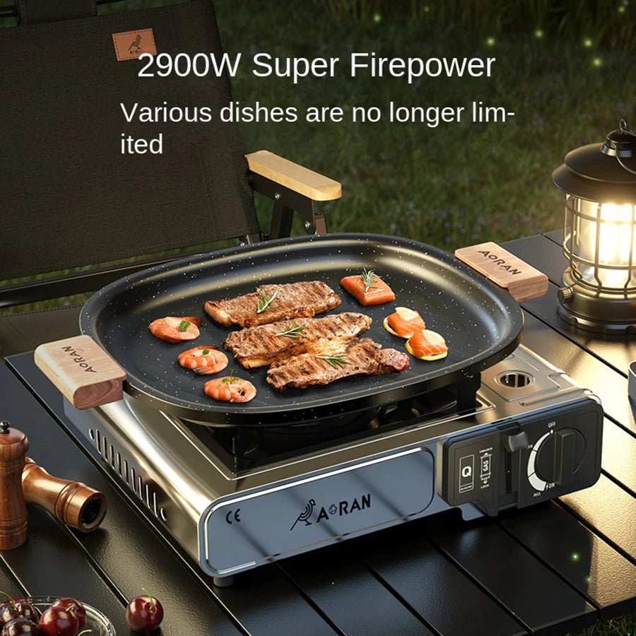2900W High Power Portable Card  Outdoor Gas Stove Picnic Home Camping Equipment