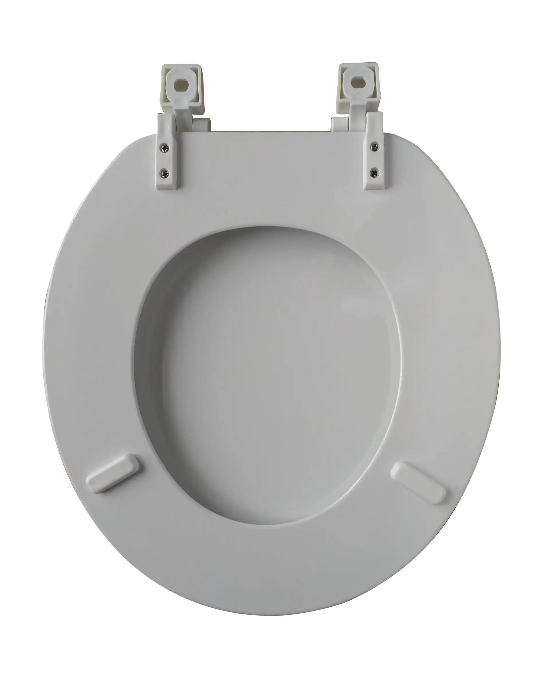 Toilet Seat White Round Molded Wooden