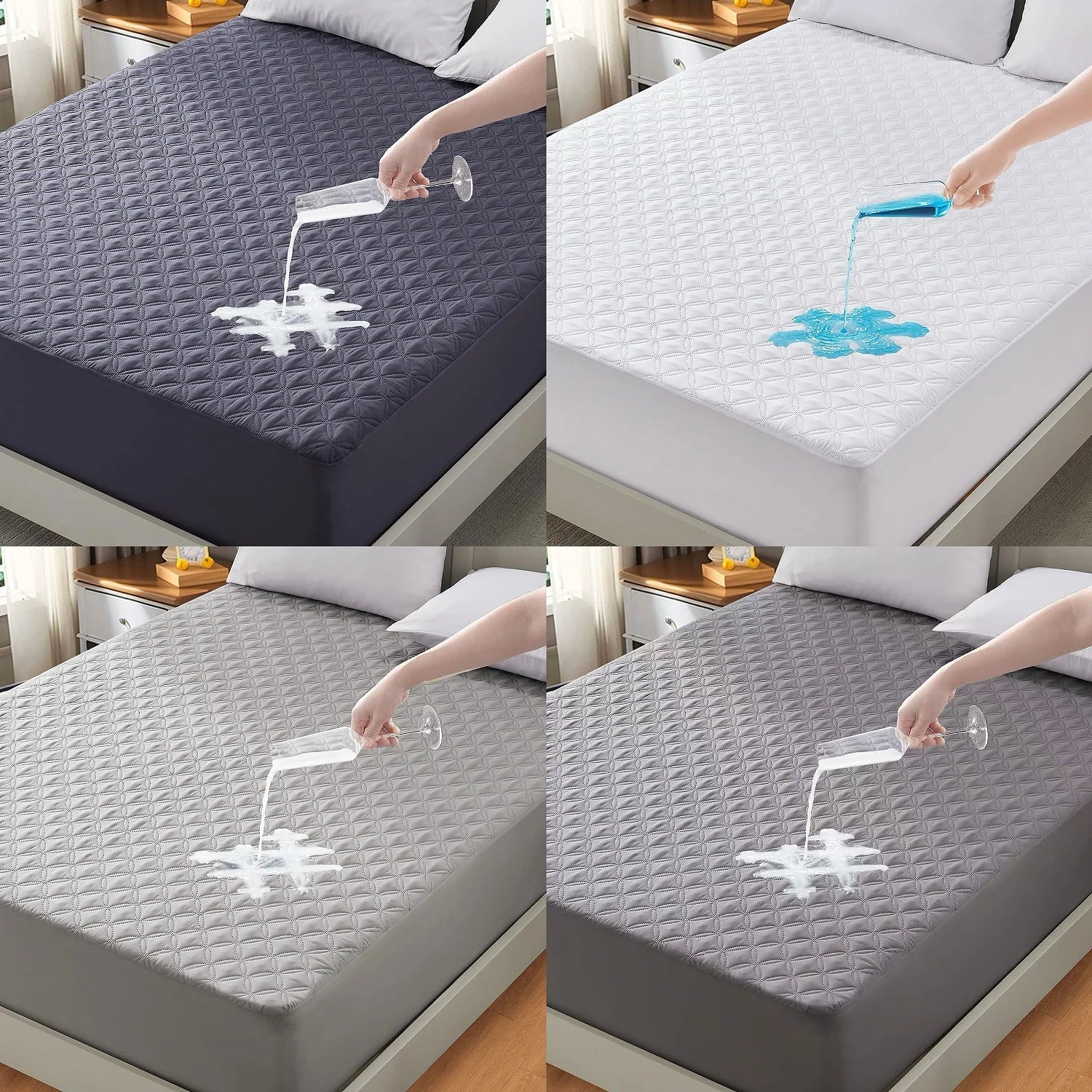 Waterproof Mattress Protector,  Dirt-Proof Bed Mattress Cover Washable