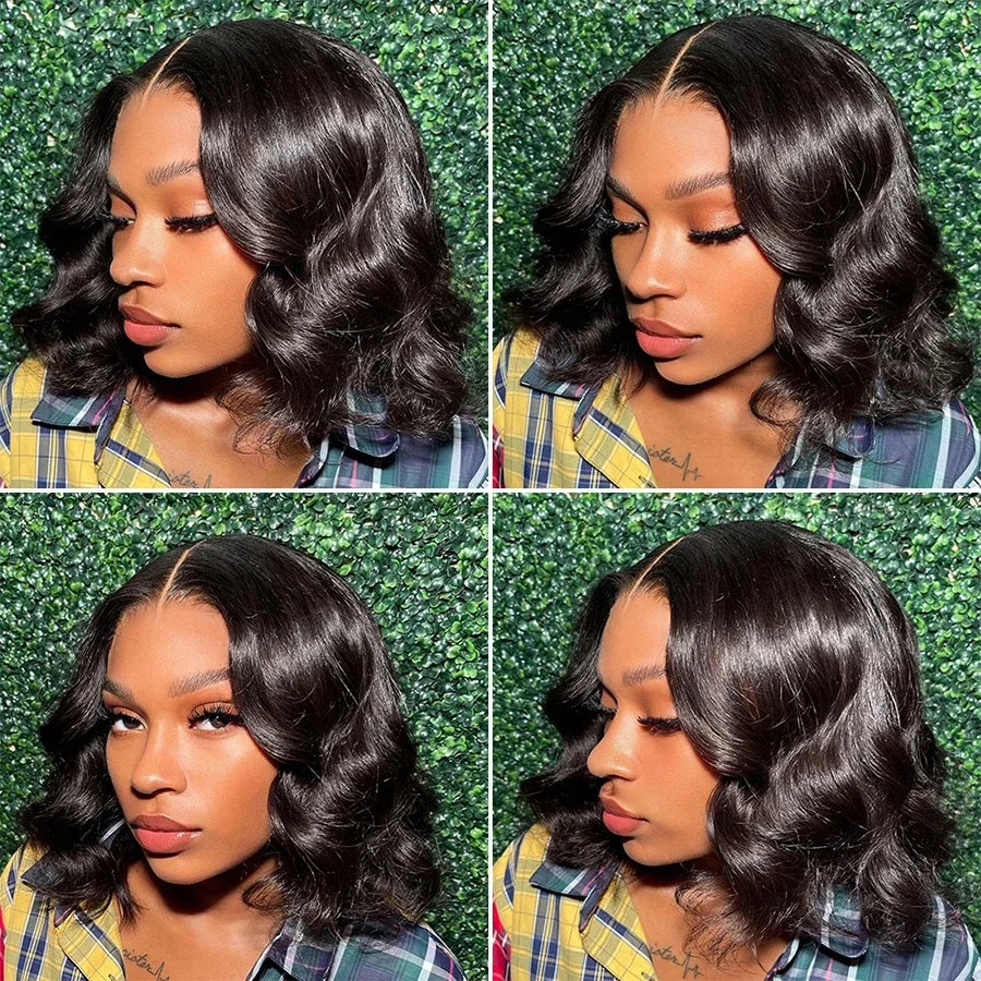 Body Wave  Wig Human Hair Brazilian Ready To Wear 7x5 Lace Frontal Wig