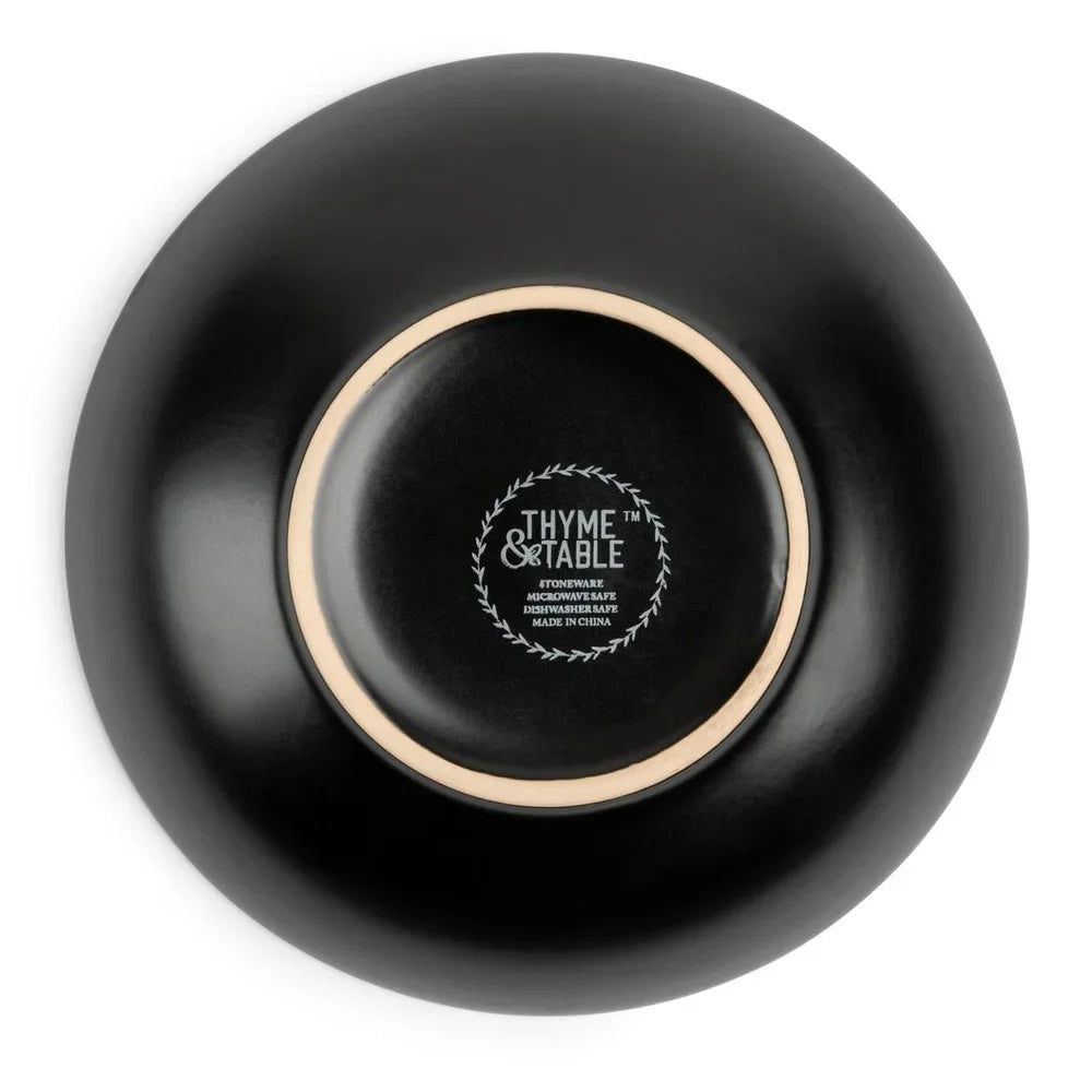 Stoneware Bowl Microwave Dishwasher Safe Durable Ceramic Kitchen Decor Soup Salad Stew Elegant Design Essential Home Cookware