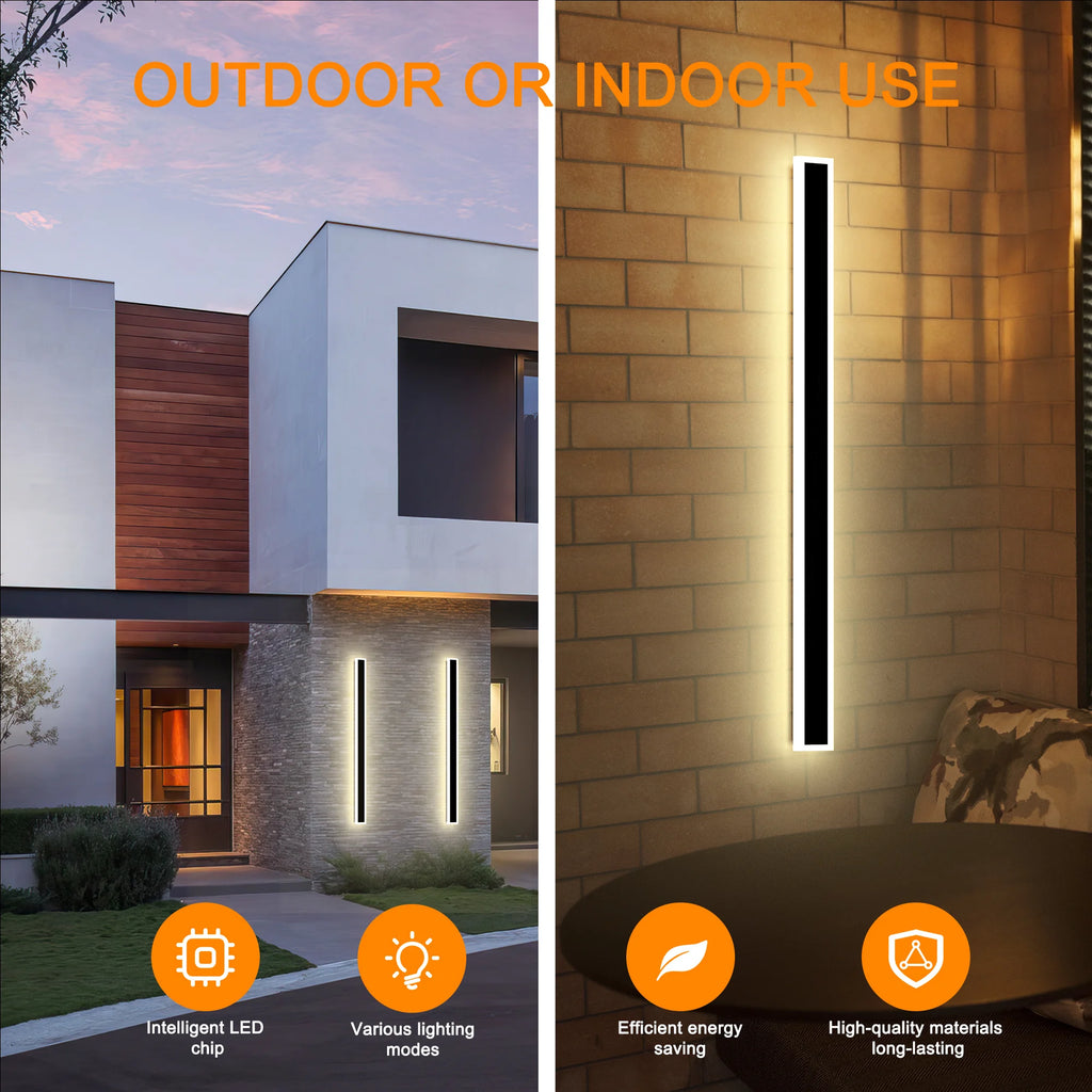 Modern Wall Lights, 2 Pack Long Wall  Lighting Fixtures LED
