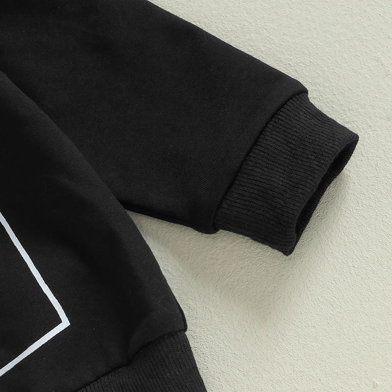 Toddler  Fall Winter Clothes Mamas Little Boy Outfit Letter Long Sleeve Sweatshirts  Jogger Pants Set