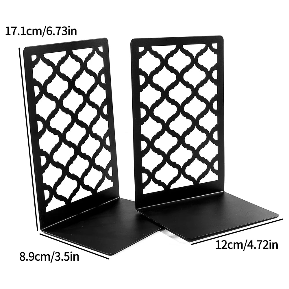 L-Shaped Bookends, Home Office  Decorative Gift for Bookworms