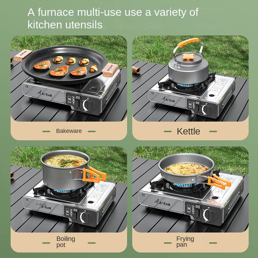 2900W High Power Portable Card  Outdoor Gas Stove Picnic Home Camping Equipment