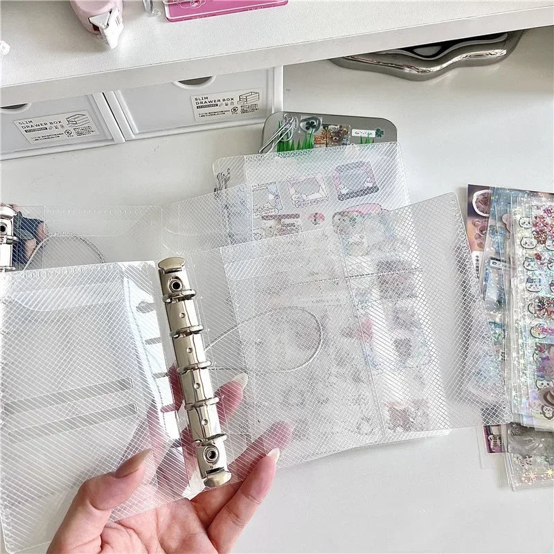 Notebook Transparent Loose  Binder  Sketchbook  Office Supplies