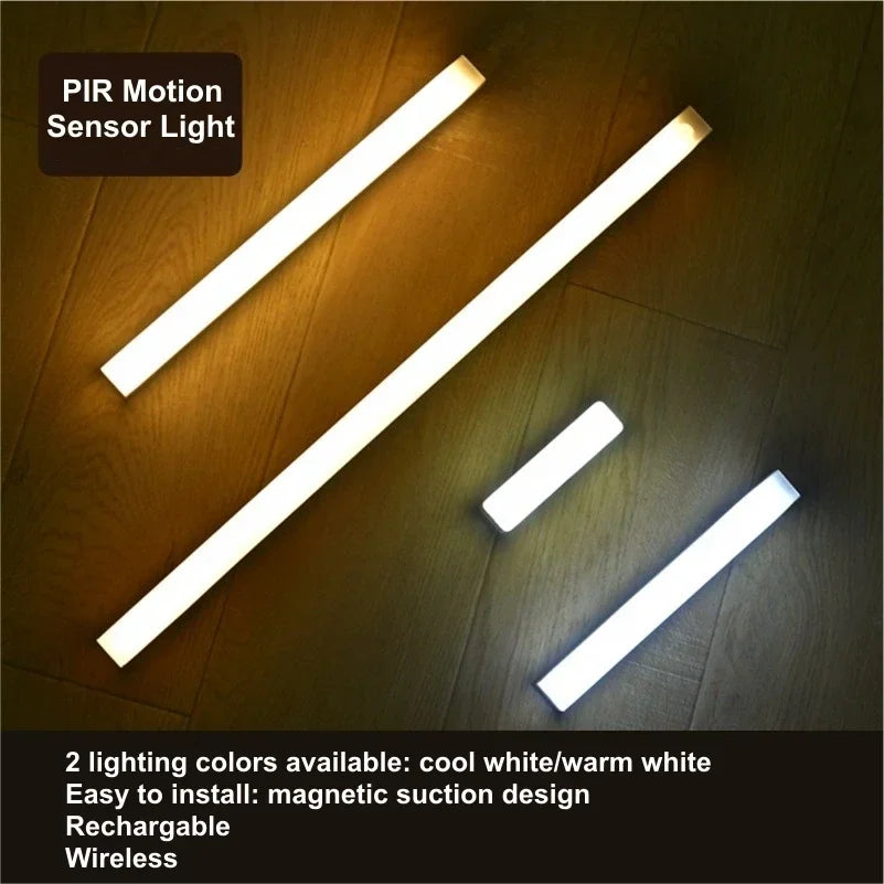 PIR Motion Sensor Portable Rechargeable Led Lamp Portable Indoor Lighting USB Lamps Lights