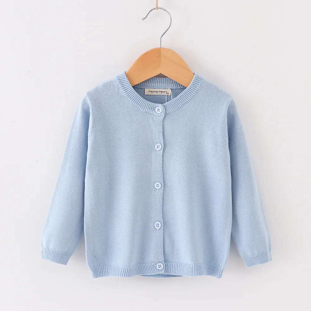Girls Clothes Baby Casual Cardigan  Stitch Boys Soft Coats Children Sweaters Toddler Knit Jackets