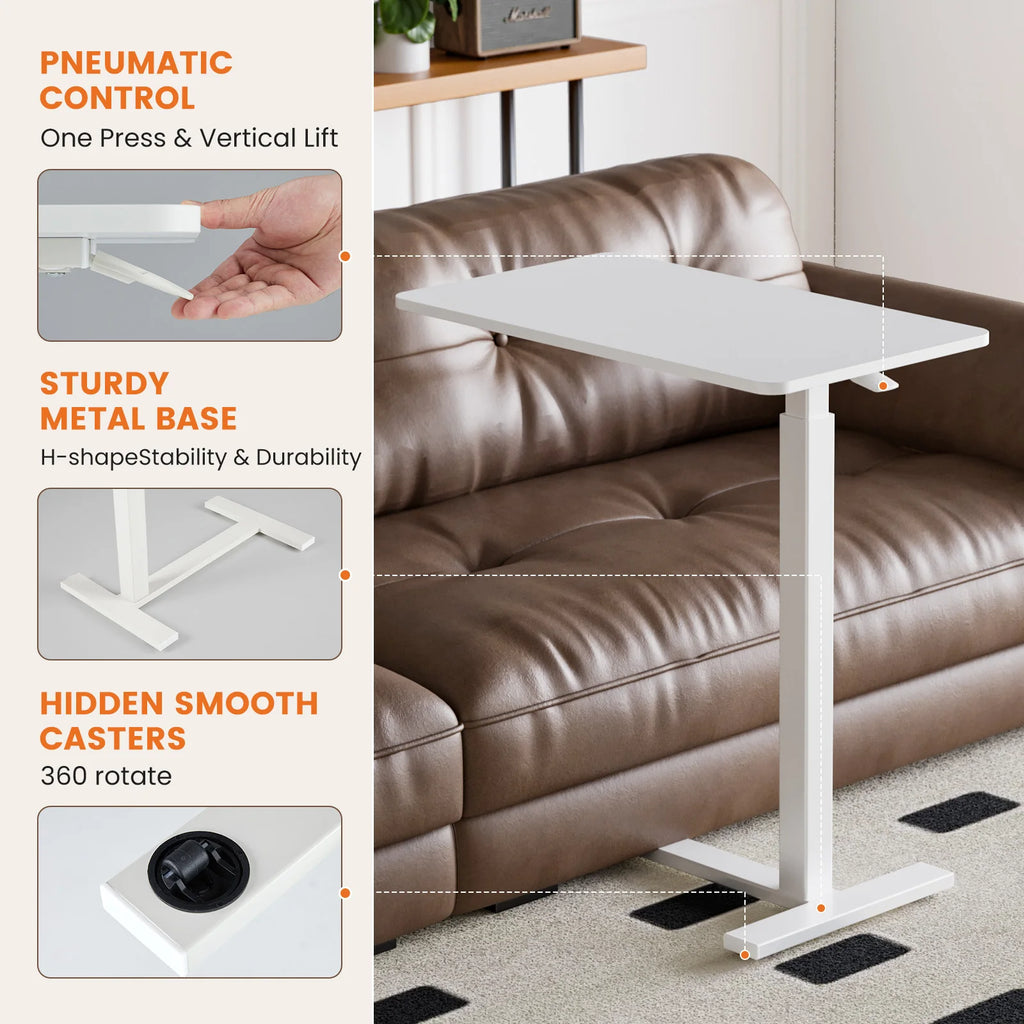 Bedside Sofa Table with  Adjustable Height Home Use Bed Table Laptop  For Bedroom