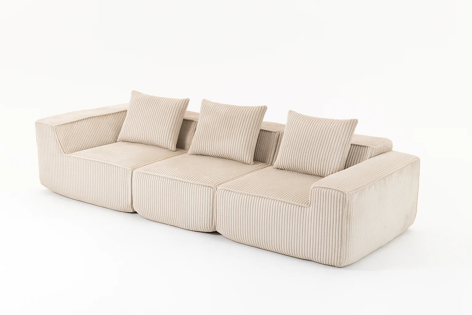 Couch with L-Shape  Modular sleeper Sofa with Deep Seat, for Room