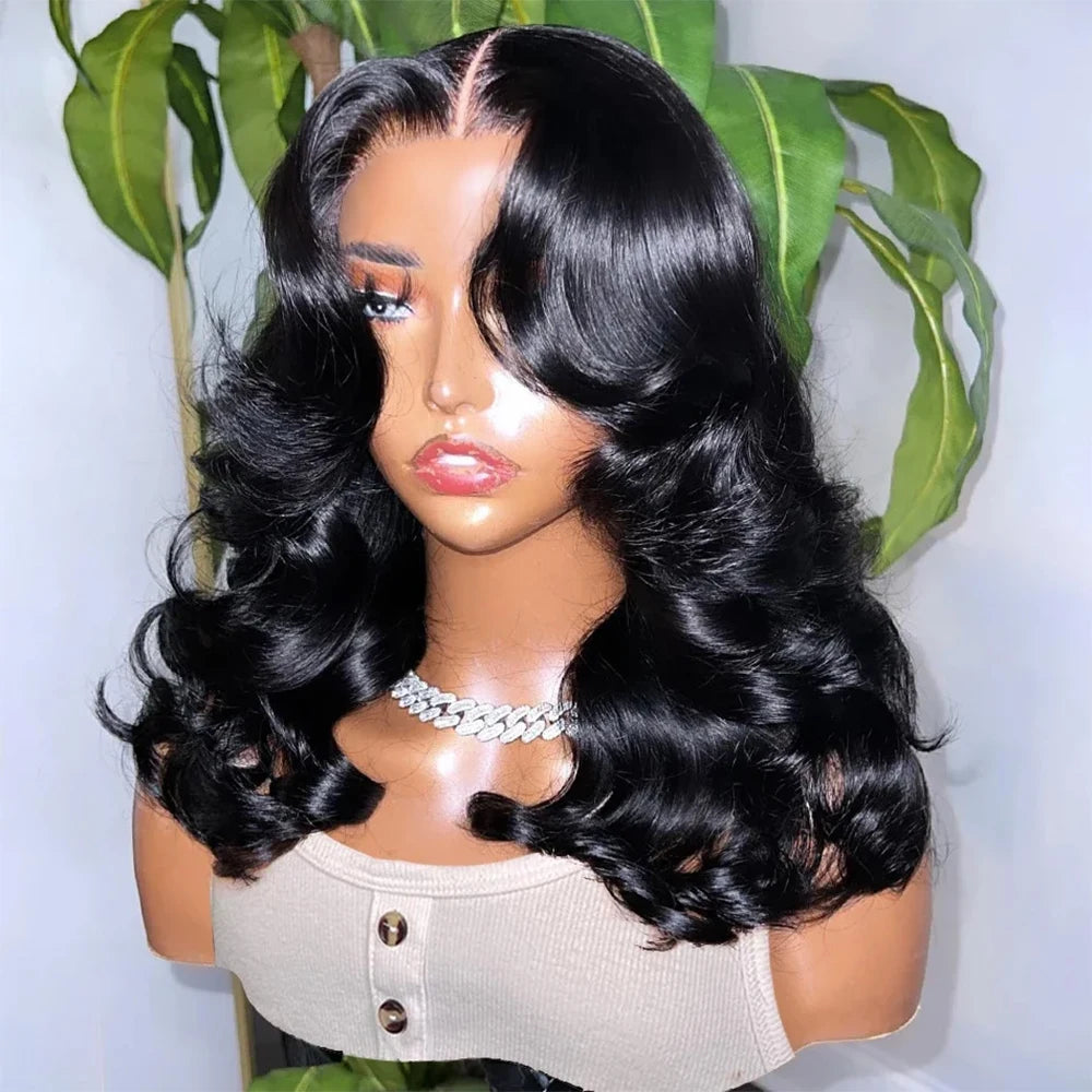 Body Wave  Wig Human Hair Brazilian Ready To Wear 7x5 Lace Frontal Wig