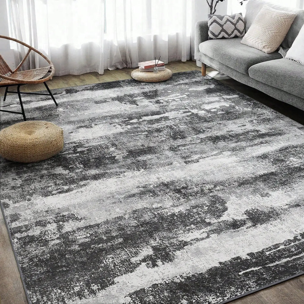 Area Rugs For Living Room Bedroom Machine Washable Modern Abstract Soft Large Rugs  Floor Carpet For Dining Room