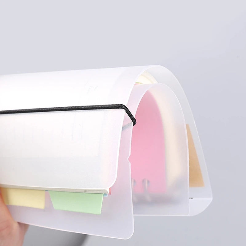 Binder Notebook Refillable Grid Lined Planner Journal Stationery Notepad