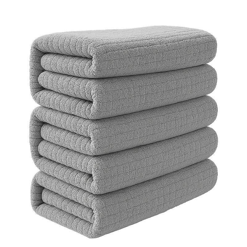 Bamboo Fiber Towels Sets Home Bath Towels Adults  Absorbent Luxury Bathroom Towels