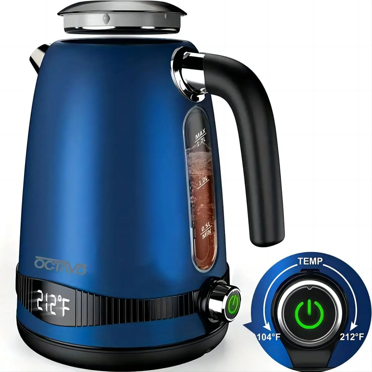 Electric Kettle, Temperature Control With 7 Heat Settings , Kitchen and home