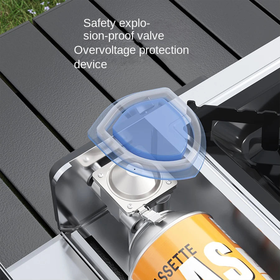 2900W High Power Portable Card  Outdoor Gas Stove Picnic Home Camping Equipment