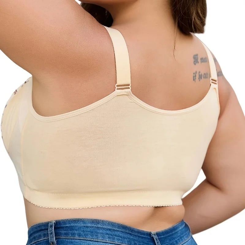 Wire-Free Bras Luxurious Gravity Lift, Closed Double-Breasted Front Placket