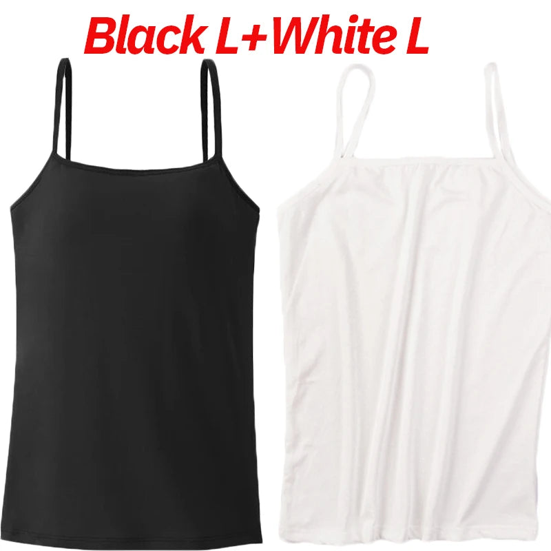 Women Sling Vest Summer Girls Sexy Strap Cotton Ladies Sleeveless  Vest Tops