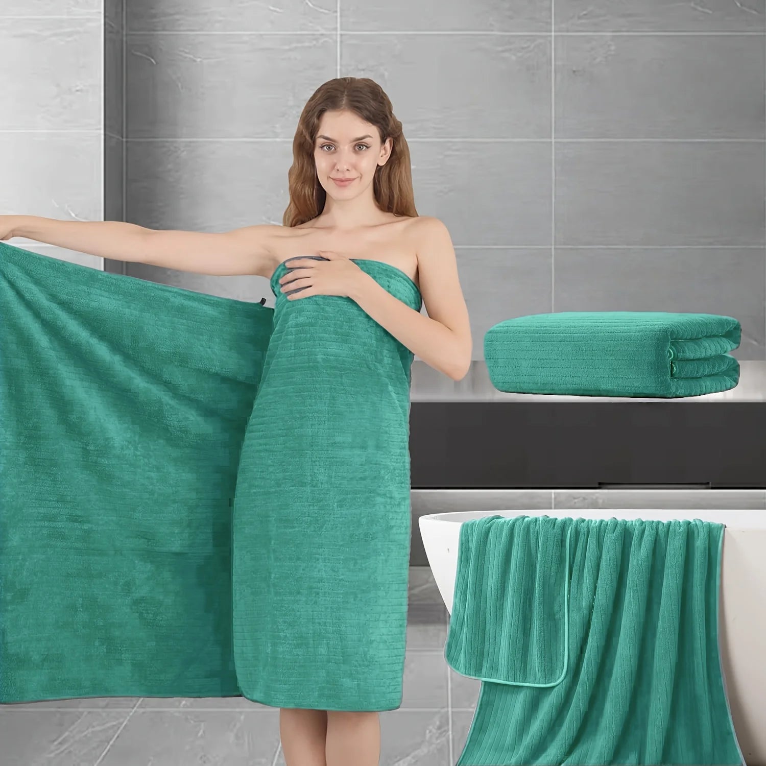 Bamboo Fiber Towels Sets Home Bath Towels Adults  Absorbent Luxury Bathroom Towels