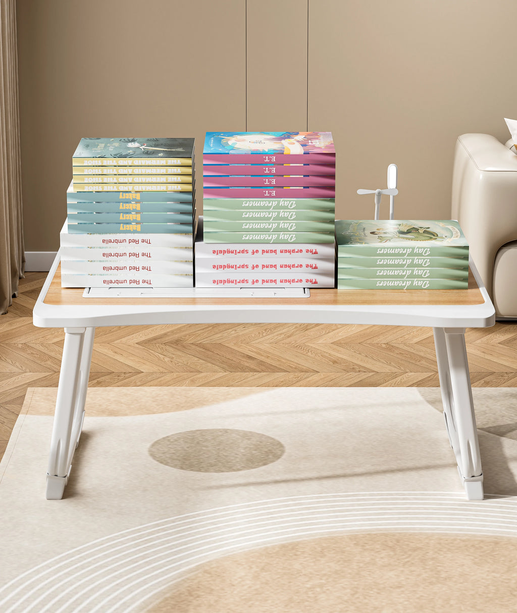 Foldable laptop desk, desktop lifting laptop rack, reading laptop desk, home breakfast tray office desk,