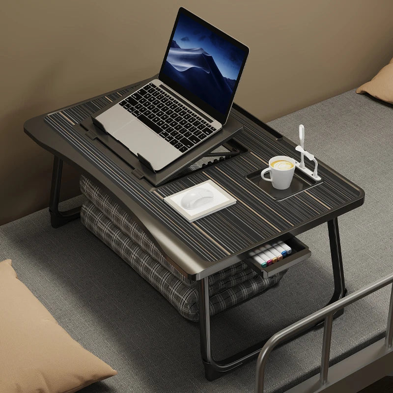 Foldable laptop desk, desktop lifting laptop rack, reading laptop desk, home breakfast tray office desk,