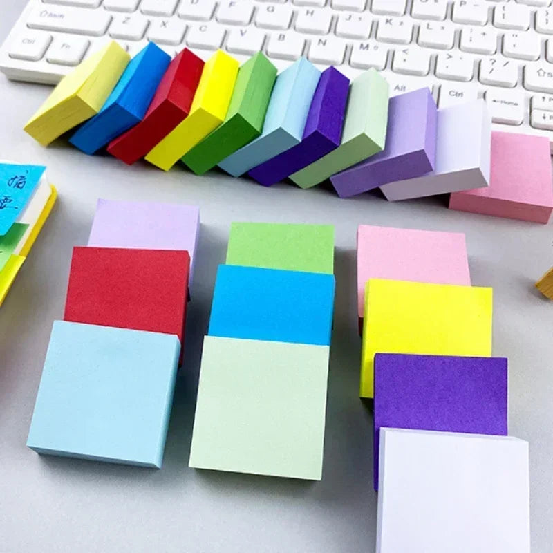 Color Sticky Note Pads Planner Stickers Notepad Memo Pad for School Office Supplies