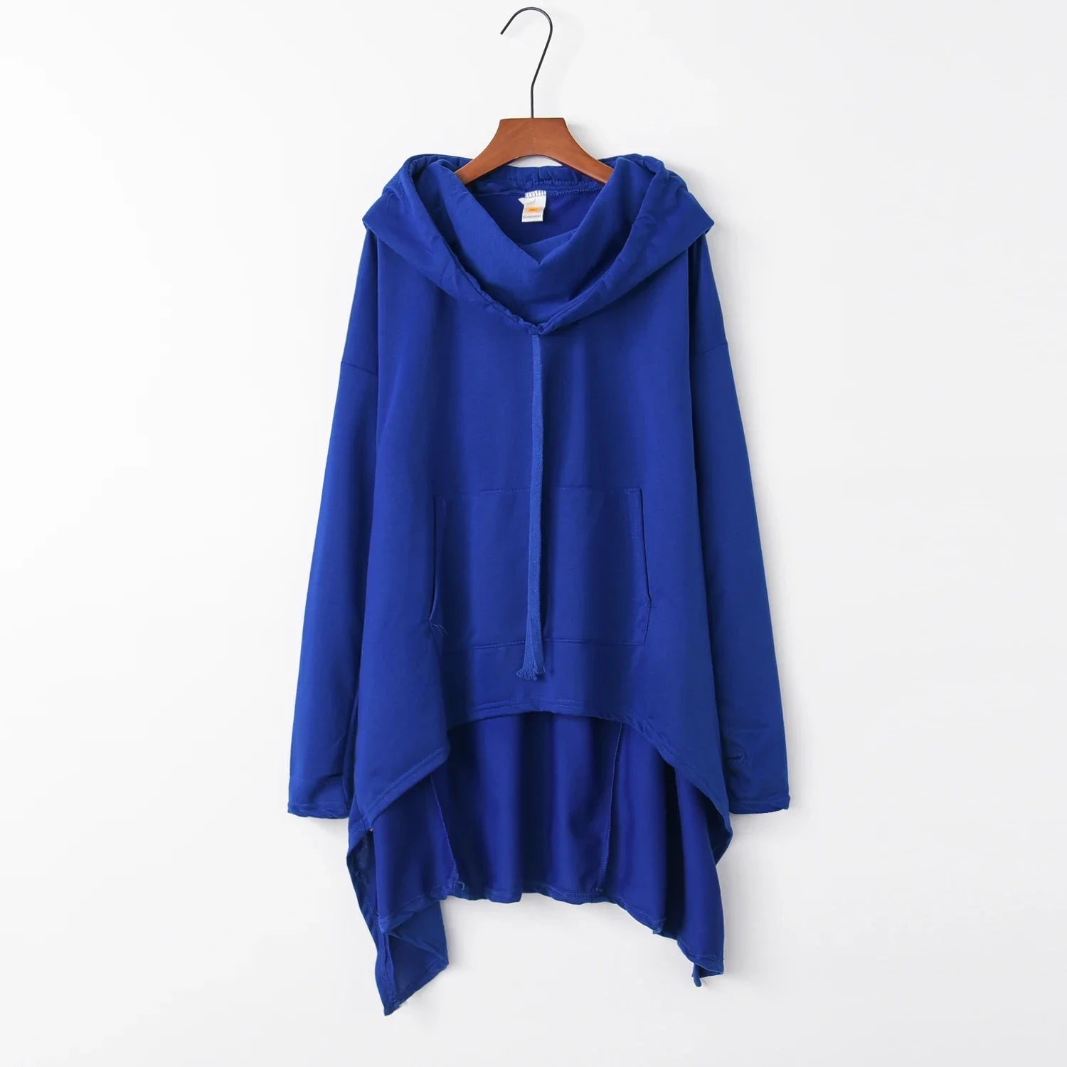 Fashion Trends New European and N Pure Color Long Hoodie