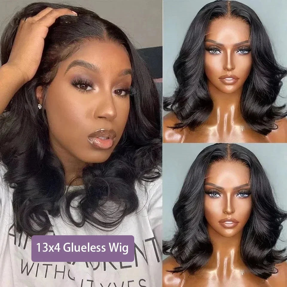 Body Wave  Wig Human Hair Brazilian Ready To Wear 7x5 Lace Frontal Wig