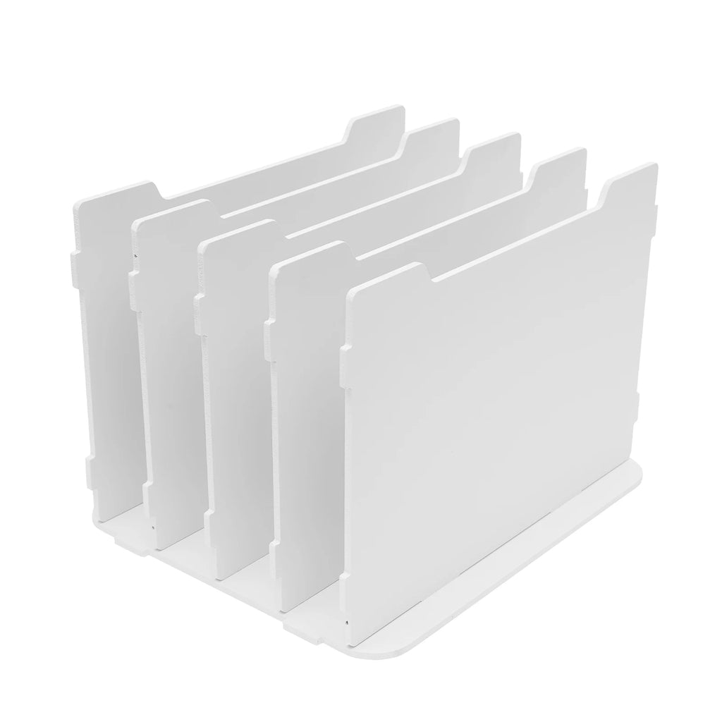 5-Layer File Organizer with Multifunctional Top Shelf, Dustproof Design, Home or Office Storage