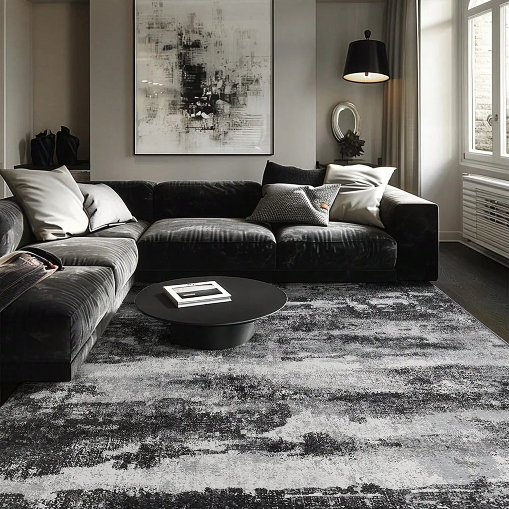 Area Rugs For Living Room Bedroom Machine Washable Modern Abstract Soft Large Rugs  Floor Carpet For Dining Room