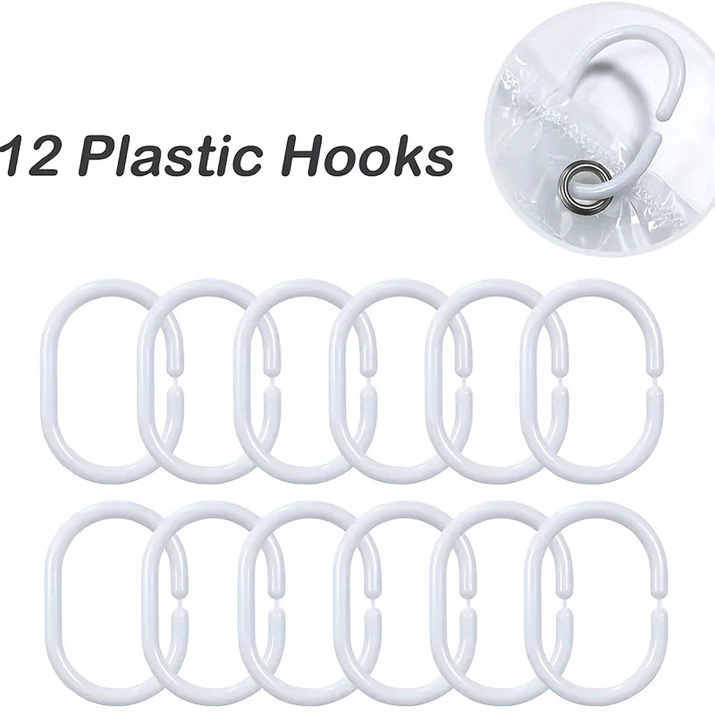 Shower Curtain Liner Material with Magnets, Shower Stalls & Bathtubs