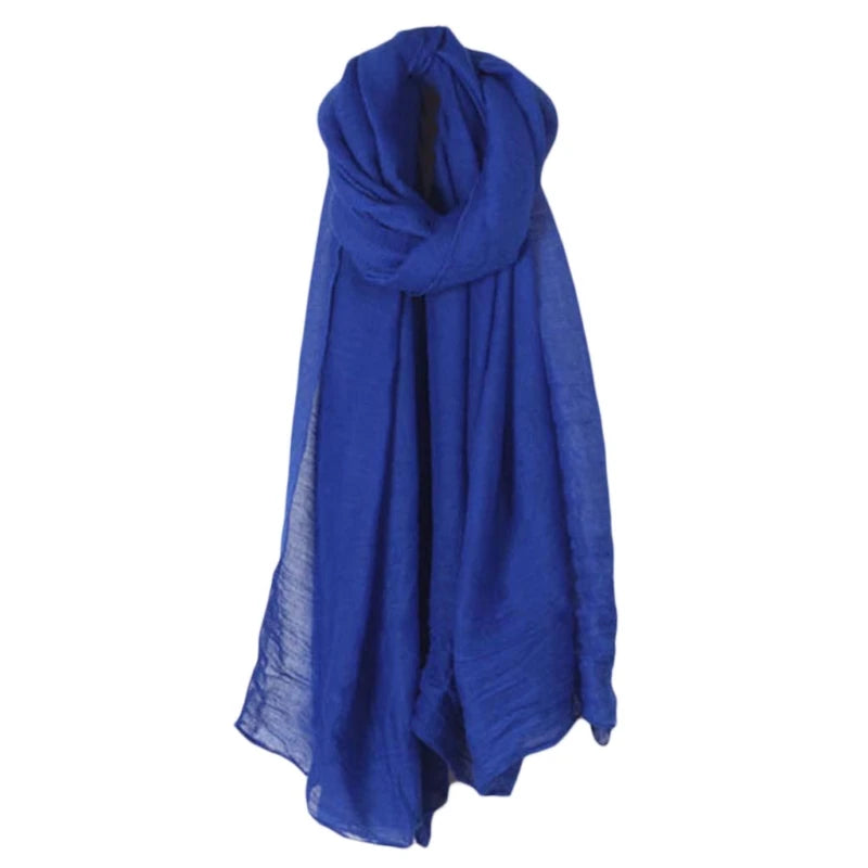Women Long Scarf Wrap Scarves Cotton   Elegant